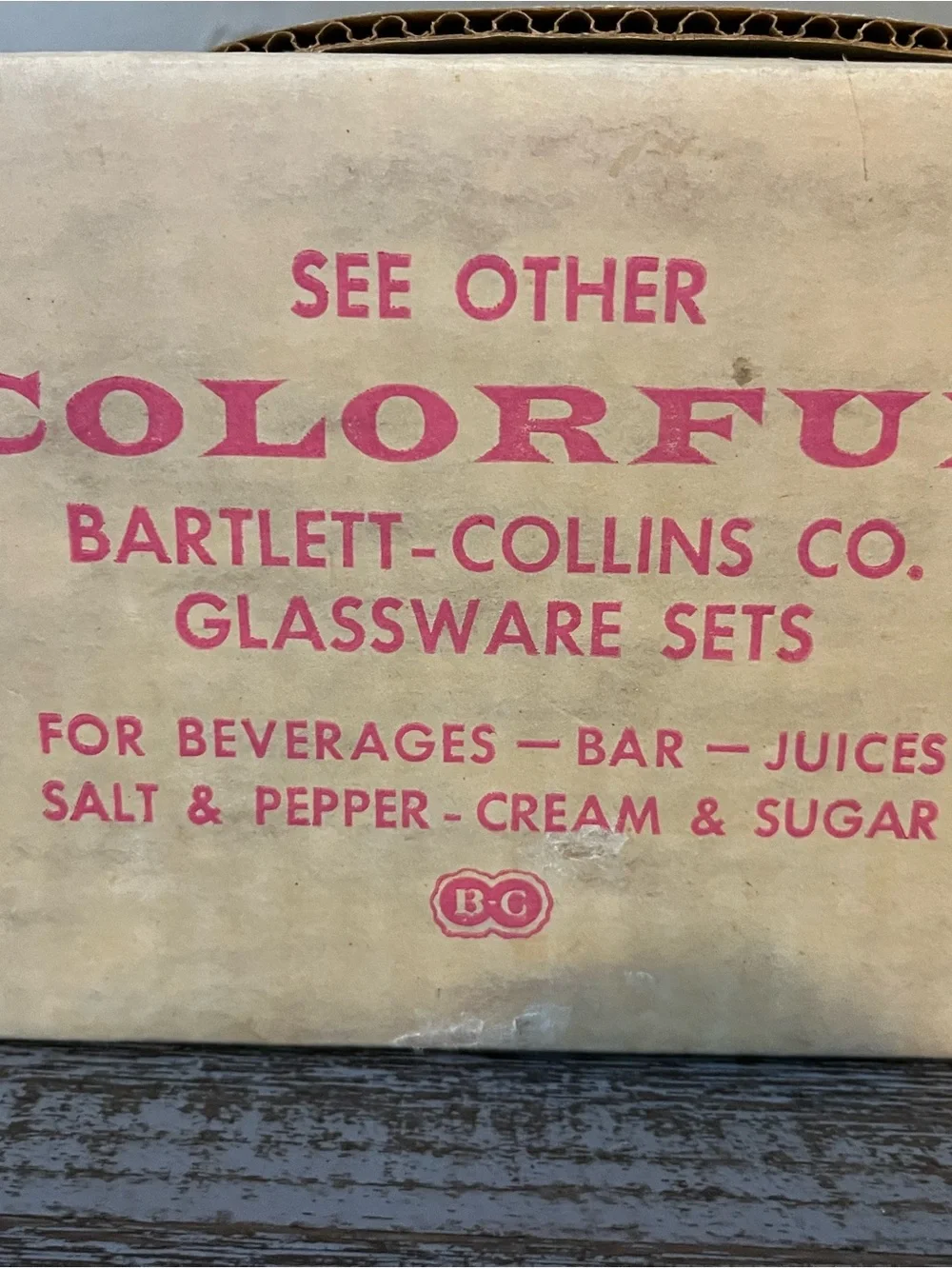 1950’s Bartlett Collins Color Fare Juice Set